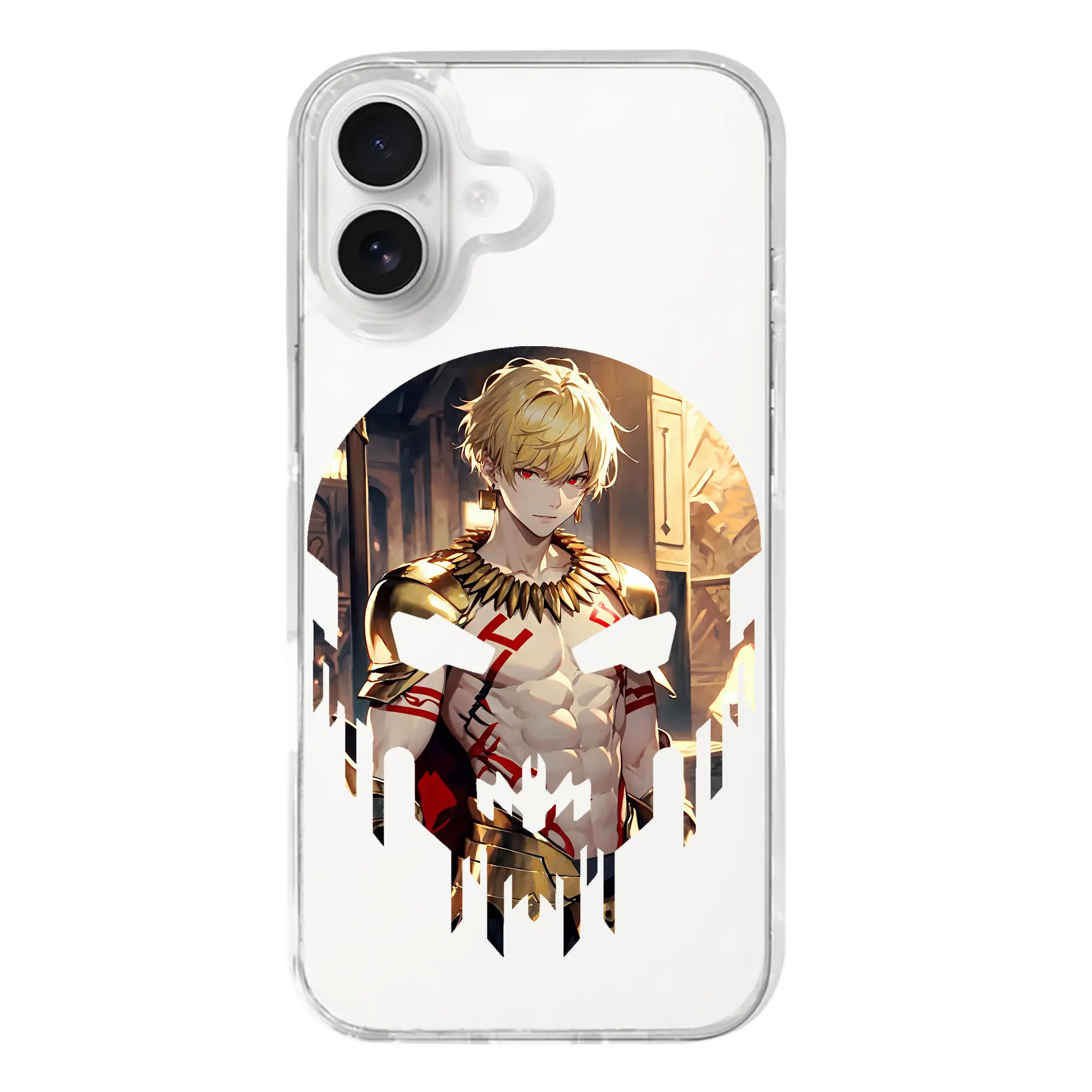 FGO グッズ,ギルガメッシュ - iPhone 17シリーズ 透明スマホケース – 薄型・耐衝撃・精密フィット保護カバー